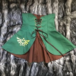 Legend of Zelda Corset Skirt Waist Cincher Cosplay